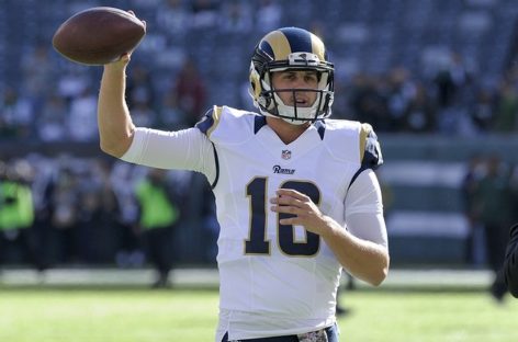 No. 1 pick Jared Goff to make Rams debut Sunday