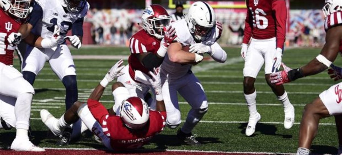 Barkley helps No. 12 Penn State beat Indiana 45-31