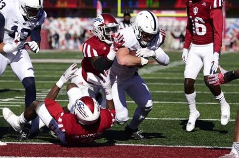 Barkley helps No. 12 Penn State beat Indiana 45-31