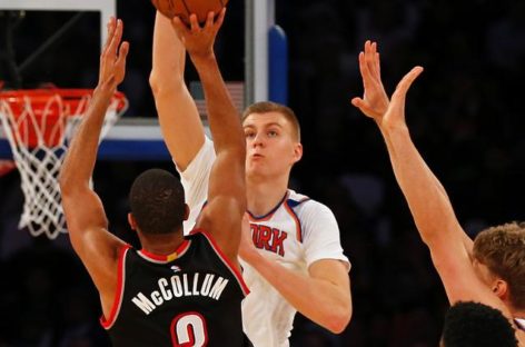 Porzingis, Rose help Knicks edge Blazers, 107-103