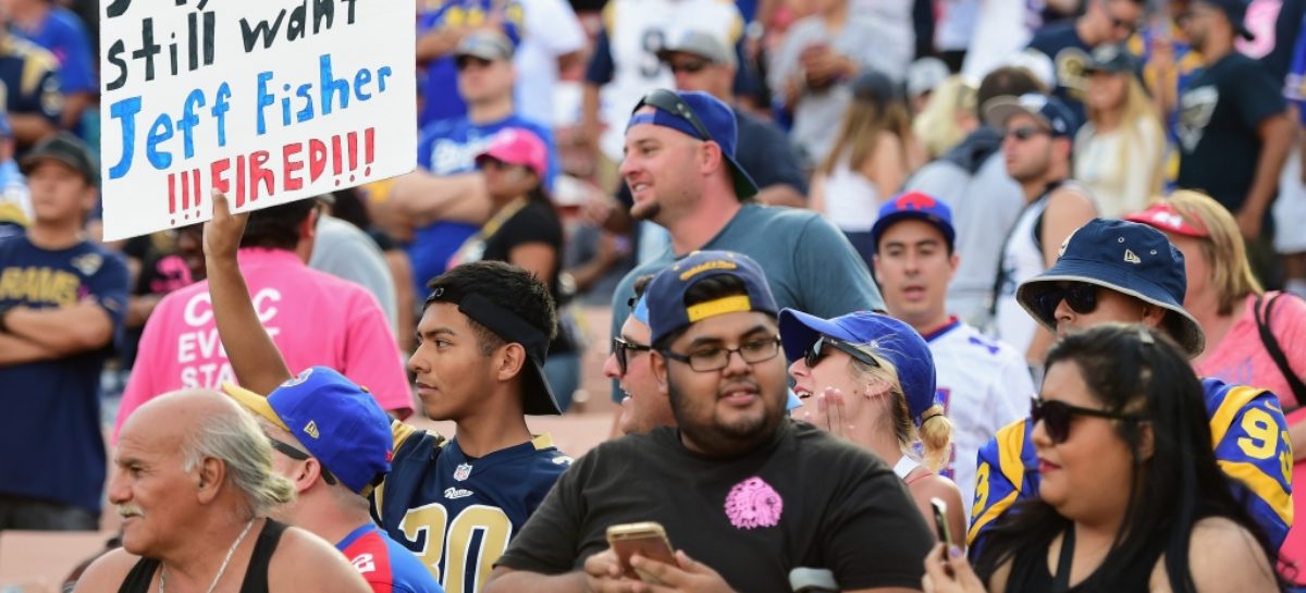 We want Goff: Rams hear fans’ chant, but rook stays on bench