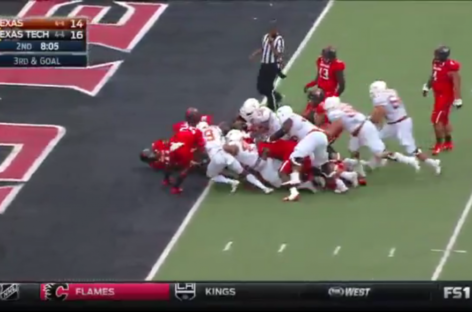 Texas Tech steals ball at goal line, returns 99 yards for TD