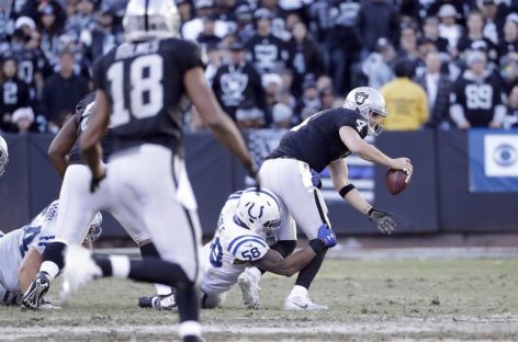 Raiders Lose Carr in Victory Over Colts