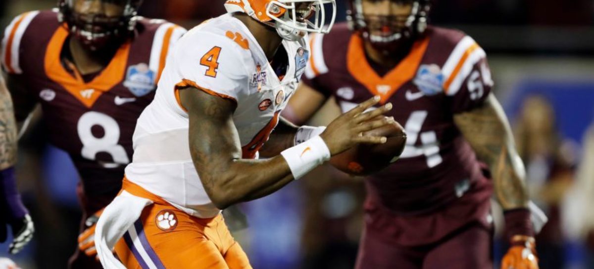 Watson accounts for 5 TDs, Clemson beats Virginia Tech 42-35