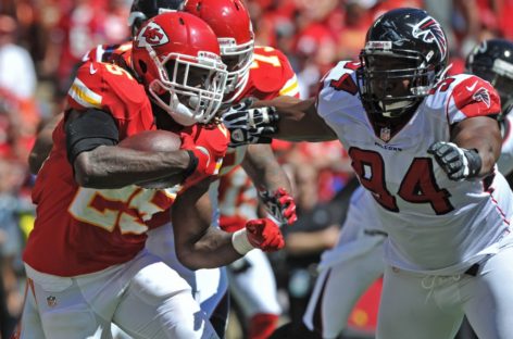 Berry’s 2 picks carry Chiefs to 29-28 win over Falcons