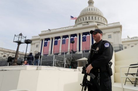 Donald Trump attends wreath-laying ceremony in Washington ahead of inauguration