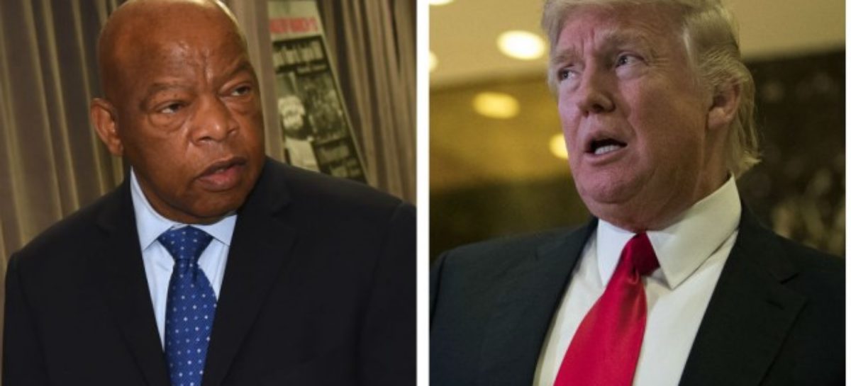 In Last Tweet, White House Features John Lewis Who Skipped Inauguration