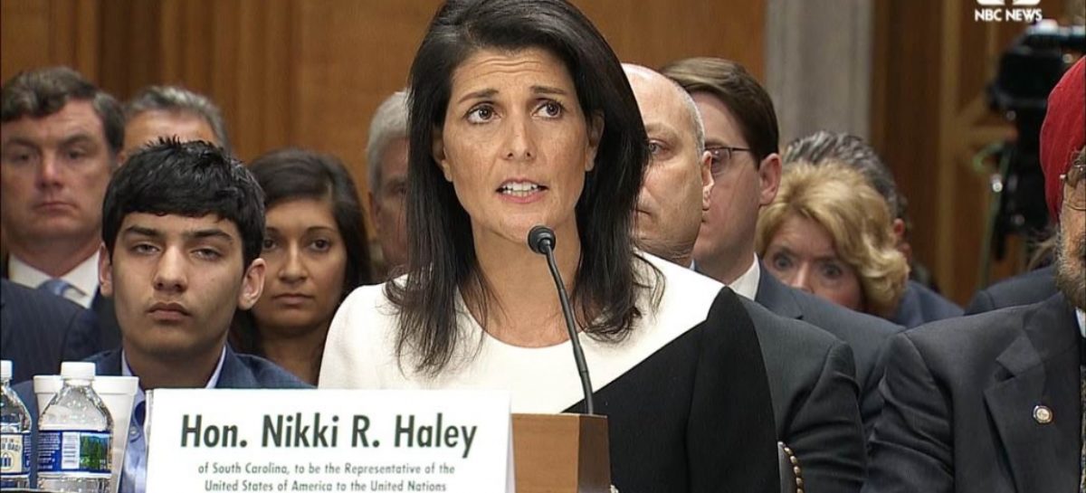 Haley: Trump admin. committed to longstanding U.S. policy on settlements