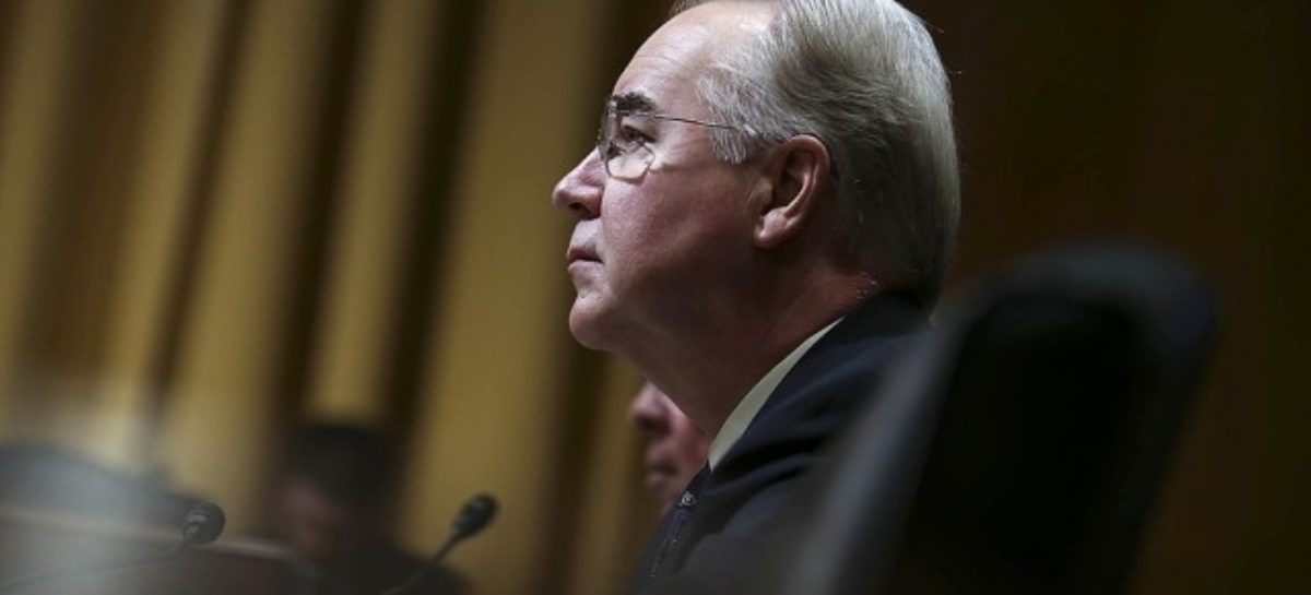 Tom Price Is Open to a Major Change in How Medicaid Works