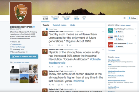 National Parks Service ‘goes rogue’ in response to Trump Twitter ban