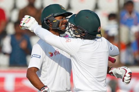 Bangladesh out for 388 against India