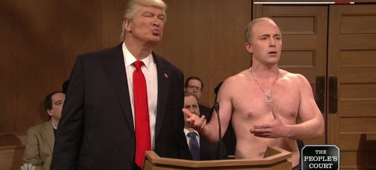 Alec Baldwin’s Trump Takes Federal Judges to ‘People’s Court’ on ‘SNL’