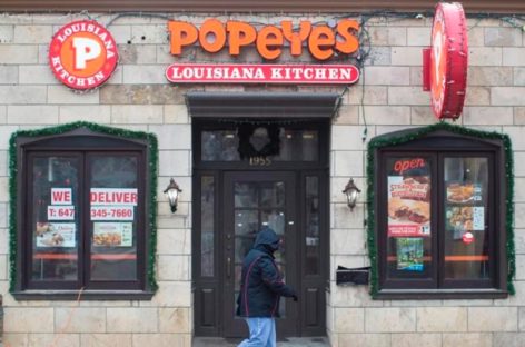 Tim Hortons’ parent company to buy Popeyes chain