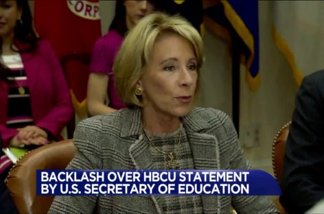 DeVos statement on black colleges sparks uproar