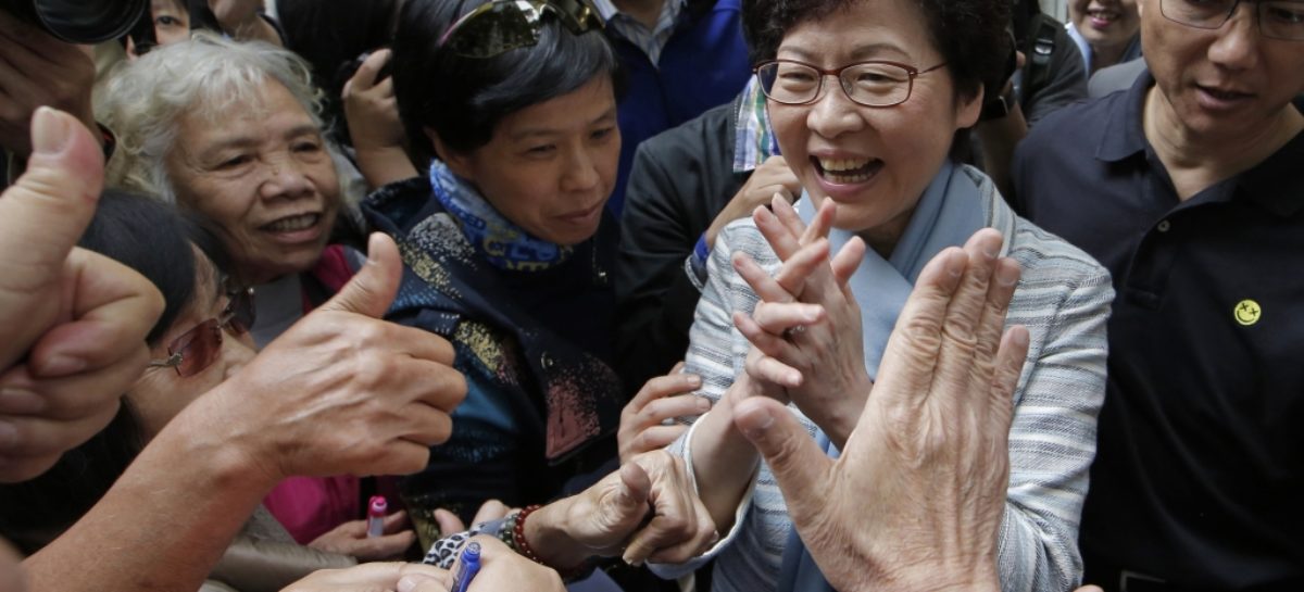 Hong Kong civil servant becomes first female chief executive