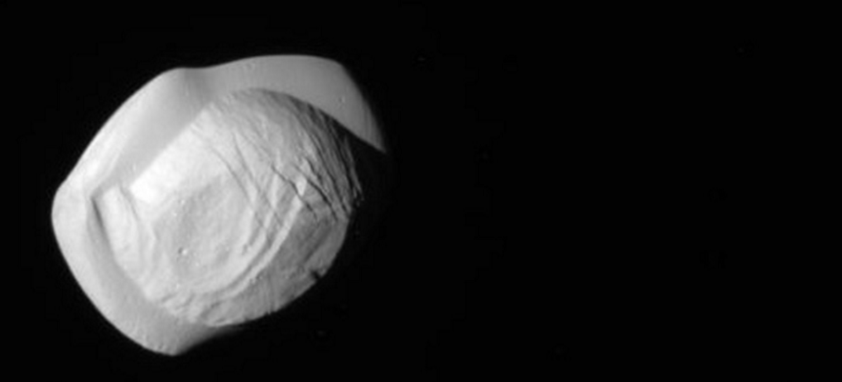 NASA reveals unusual shape of Saturn’s moon Pan