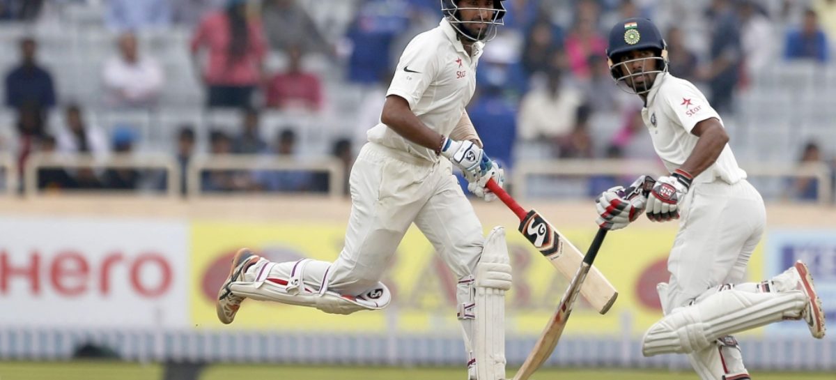 Pujara, Saha give India crucial lead over Australia