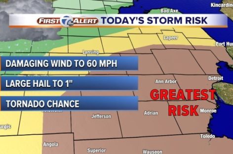 Wednesday forecast: Severe storms late this afternoon/evening