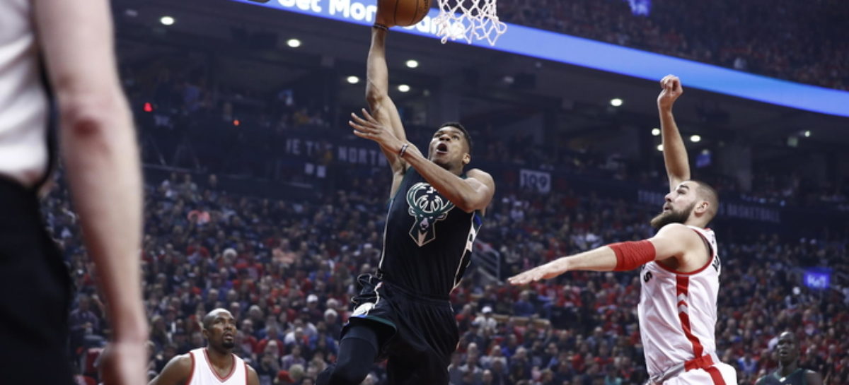 Lowry bounces back, Raptors edge Bucks to even series at 1-1