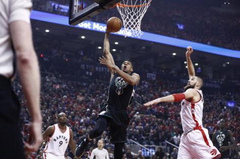 Lowry bounces back, Raptors edge Bucks to even series at 1-1