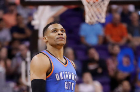 Westbrook sets triple-double record, Thunder beat Nuggets