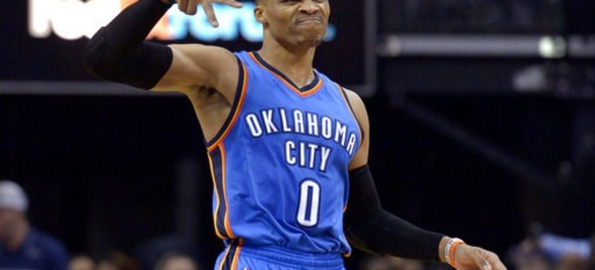 Russell Westbrook’s record-tying triple-double leads Thunder to lopsided victory