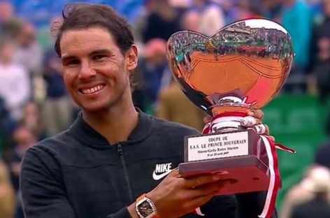 Nadal wins historic 10th Monte Carlo title