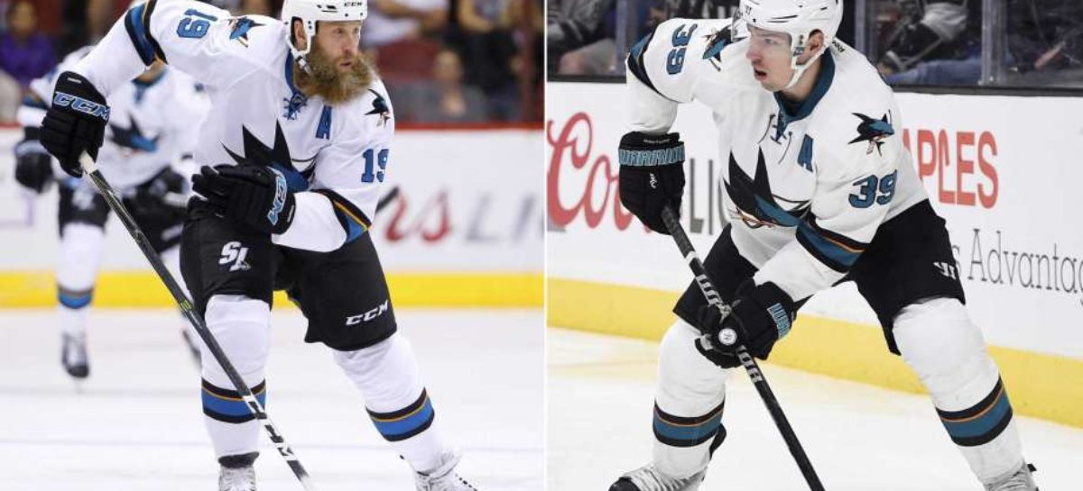 Sharks Cs Thornton, Couture day to day heading into playoffs