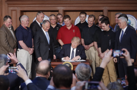 US President Trump signs order to roll back Obama’s climate policies