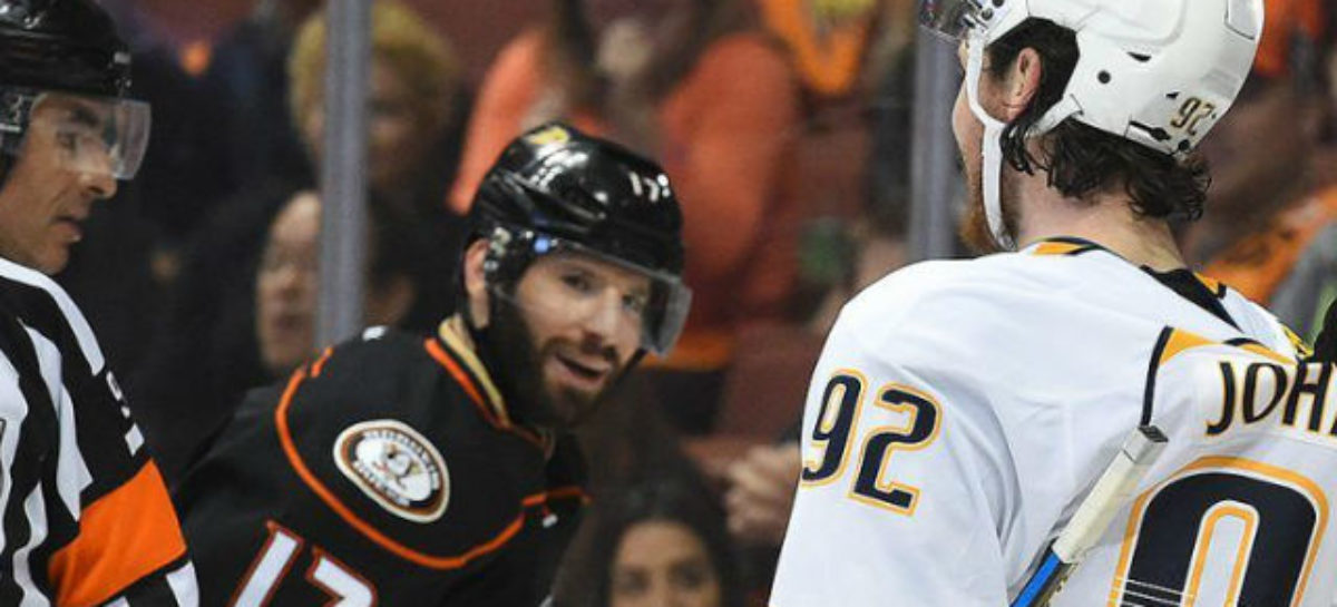 Energized Ducks even Western finals, beat Predators 5-3