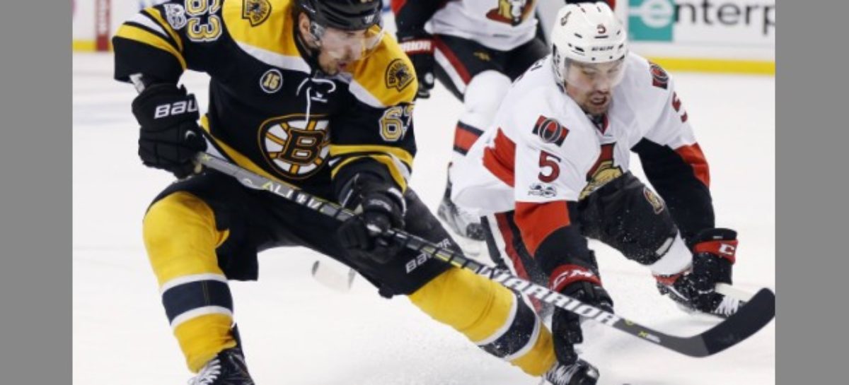 Kuraly’s 2nd goal of game lifts Bruins past Senators in 2OT