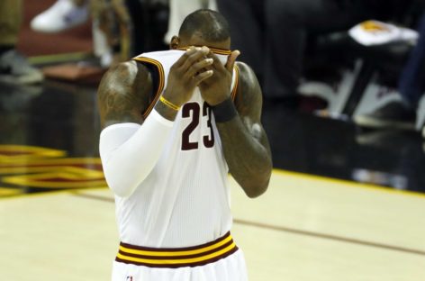 LeBron Struggles, Exchanges Words with Fan After Game 3 Loss