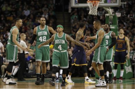 LeBron, Love help Cavs rout Celtics in Game 1