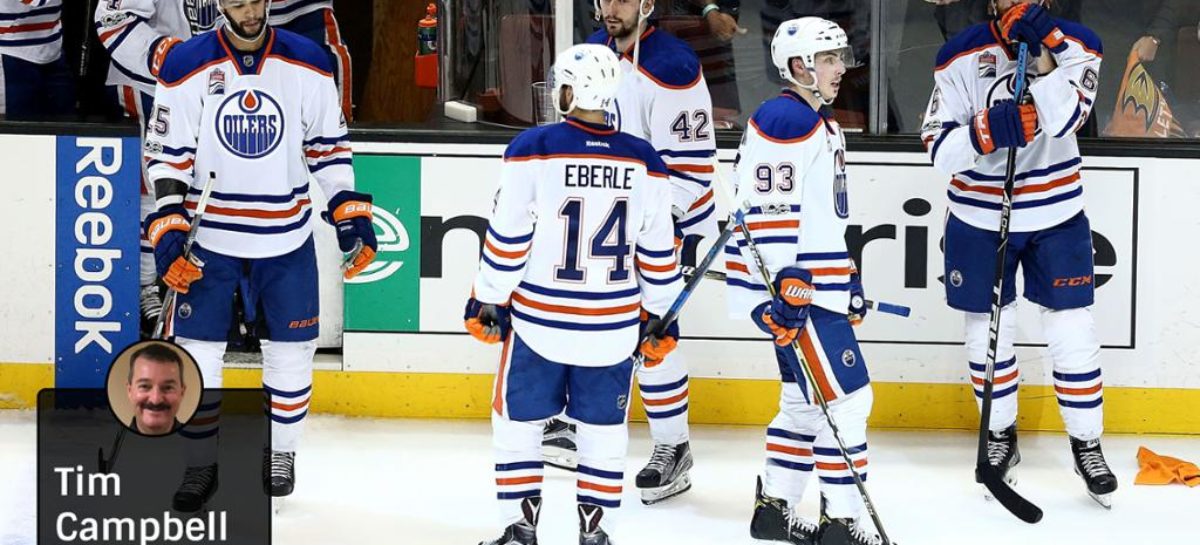 Oilers eliminated from National Hockey League playoffs with loss to Ducks