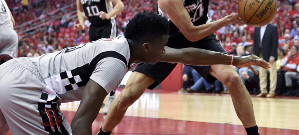 Spurs rout James Harden, Rockets 114-75 to win series