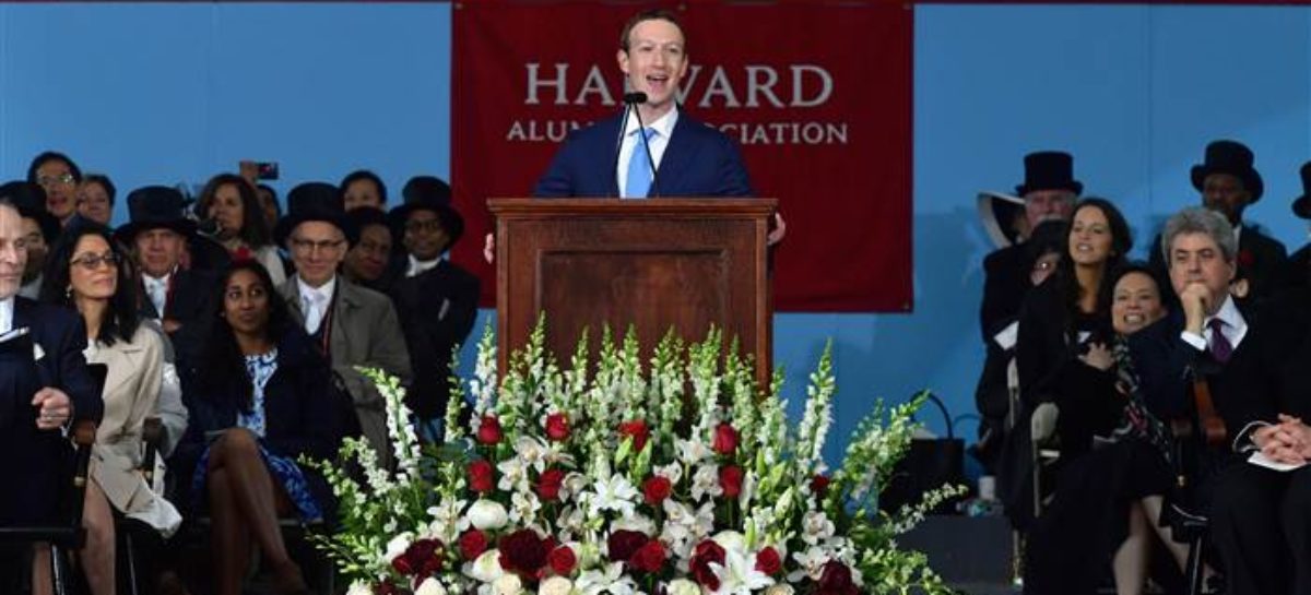 Facebook’s Zuckerberg to give Harvard graduation speech