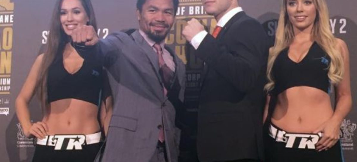 ESPN Boxing Weigh-in Results: Manny Pacquiao, Jeff Horn Make Weight