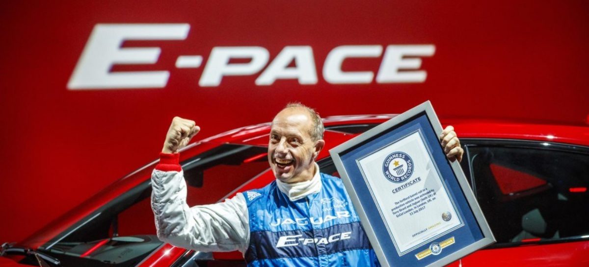 Jaguar marks E-PACE launch with barrel-roll Guinnness World Record