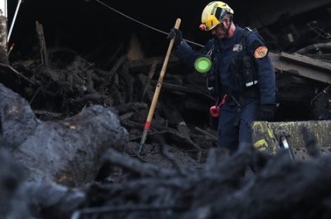 Mudslide death toll rises to 19, number missing drops to 5