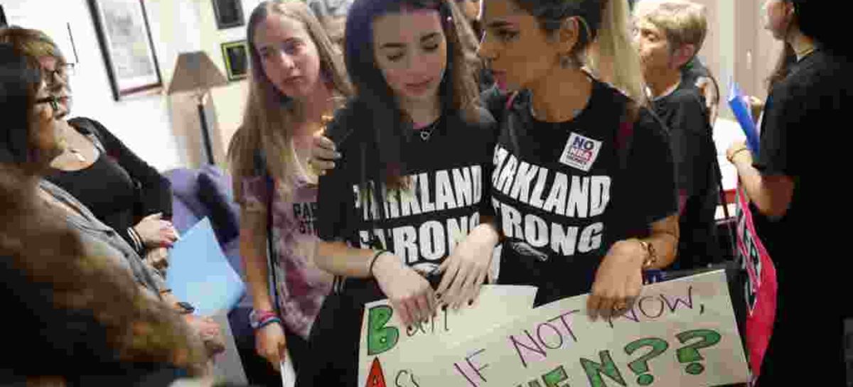 Pembroke Pines Charter School students protest for gun control