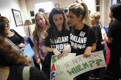 Pembroke Pines Charter School students protest for gun control