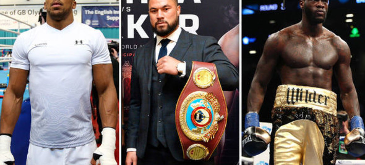 Anthony Joshua threatening to freeze out heavyweight rival Deontay Wilder