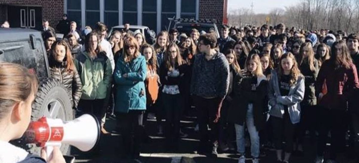 RCAS students participate in Nationwide School Walkout