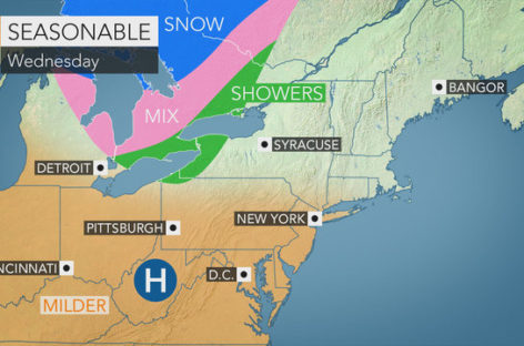 Light snow tonight, then a true spring-like warmth by late week